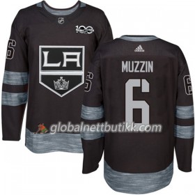 Los Angeles Kings Hockeydrakt Jake Muzzin 6 1917-2017 100th Anniversary Svart Adidas Authentic - Herre